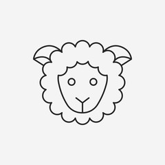 sheep line icon