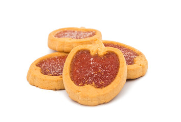 Cookies with jelly isolated