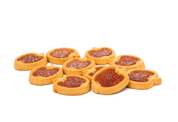 Cookies with jelly isolated