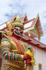 perspective of Giant with white temple have roof three layer