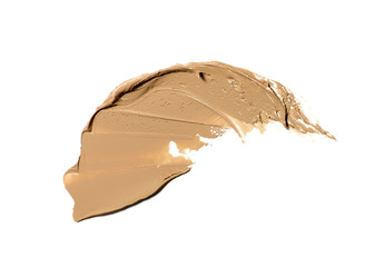 Liquid foundation isolated on white