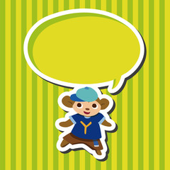 animal monkey cartoon theme elements