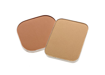 Face powder isolated on white 