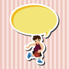 basketball player elements vector,eps