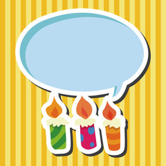 birthday candle theme elements vector,eps