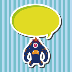 monster cartoon theme elements vecotr,eps