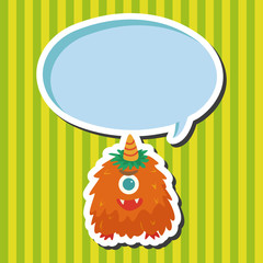 monster cartoon theme elements vecotr,eps