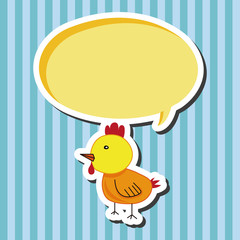animal chicken cartoon theme elements