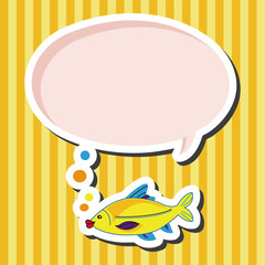 fish cartoon theme elements