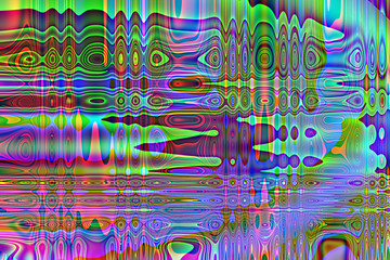 Renderbild, diverse Farben und Formen im Zusammenspiel