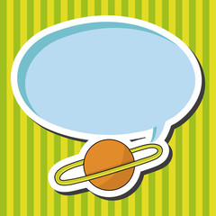 Space planet theme elements