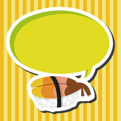 Japanese food sushi theme elements