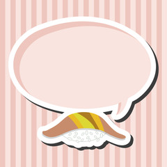 Japanese food sushi theme elements