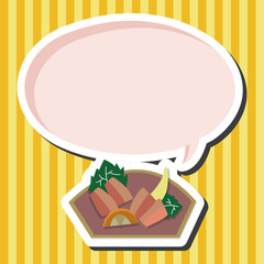 Japanese food sashimi theme elements