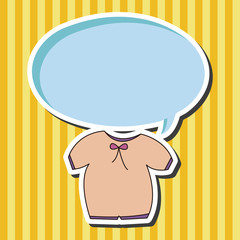 Baby clothes theme elements