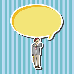 Office workers theme elements