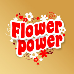 Flower power / Rouge et or