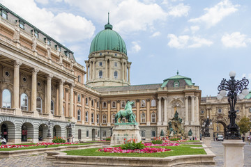 Obraz premium Royal palace or Buda castle in Budapest Hungary