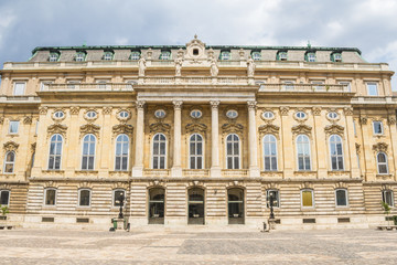 Fototapeta na wymiar Royal palace or Buda castle in Budapest Hungary