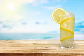 Lemonade, Refreshment, Cold Drink.