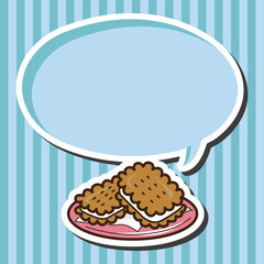cookies theme elements vector,eps