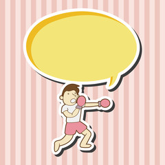 boxing exercise theme elements vector,eps