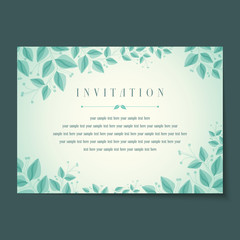 Beautiful vintage invitation cards Layouts