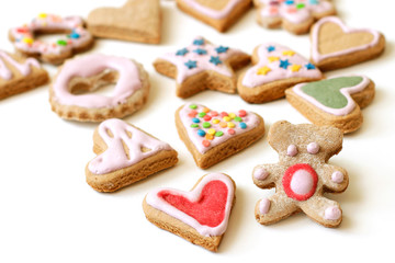 Colorful cookies for Christmas
