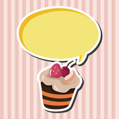 decorating cake theme elements vector,eps10