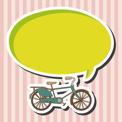 transportation bike theme elements vector,eps