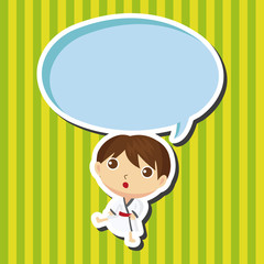 Taekwondo theme elements