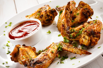 Grilled chicken wings