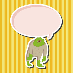 monster cartoon theme elements vector,eps