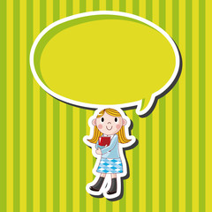 student cartoon theme elements vector,eps