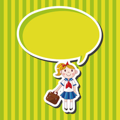 student cartoon theme elements vector,eps