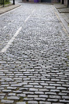 Cobbled Stone Street, Liverpool,