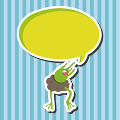 bizarre monster flat icon elements background,eps10