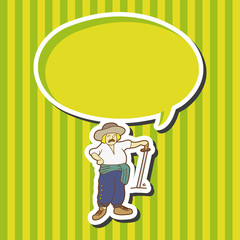 cartoon character person theme elements
