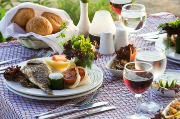 Varieties of Seafood on the table
