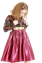 Fototapeta premium Fashionable little girl
