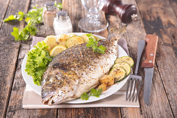 grilled dorado fish
