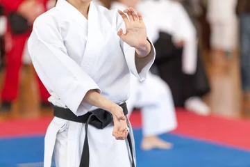 Tableaux ronds sur plexiglas Anti-reflet Arts martiaux Karate