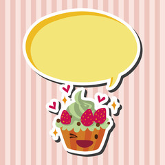 decorating cake flat icon elements background,eps10