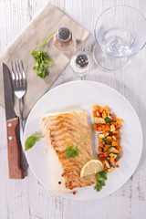 grilled fish fillet