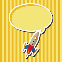 Spaceship flat icon elements background,eps10