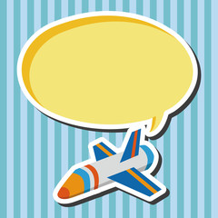 Spaceship flat icon elements background,eps10