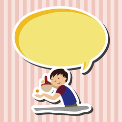 sport table tennis athlete flat icon elements background,eps10