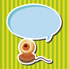 computer theme webcam elements vector