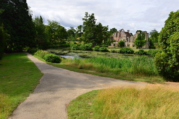Ruins of a castle in Kent with a Moat