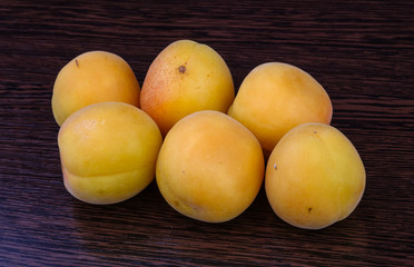 Fresh bright apricots